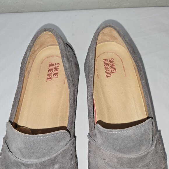 Samuel Hubbard Free Spirit Gray Suede Loafers Shoes Men's Size 12 W - Picture 6 of 9